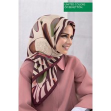 United Colors Of Benetton Sıena Desenli Eşarp -1009-90*90