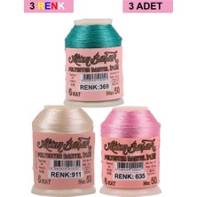 Royaleks Group 3 Adet Altınbaşak Oya ve Dantel Ipi 20 gr - Royaleks - No: 911 - 635 - 369