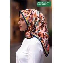 United Colors Of Benetton Sıena Desenli Eşarp -1038-90*90