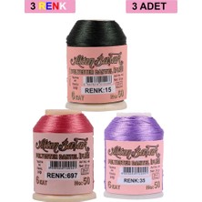 Royaleks Group 3 Adet Altınbaşak Oya ve Dantel Ipi 20 gr - Royaleks - No: 697 - 035 - 015