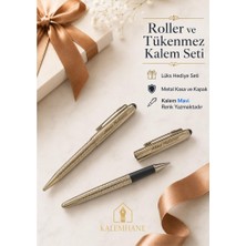 Kalemhane Kişiye Özel Isimli Roller ve Tükenmez Kalem Seti Lüks Kutulu