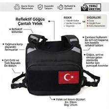 Fox Rider Tek Gözlü Reflektörlü Motosiklet Göğüs Çantası – Impertex Kumaş, Su Tutmaz, Yüksek Görünürlük