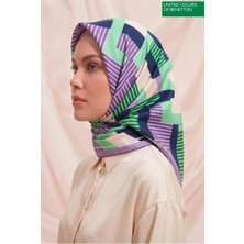 United Colors Of Benetton Sıena Desenli Eşarp -1008-90*90
