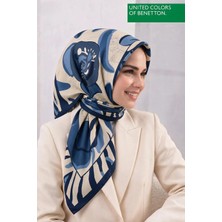 United Colors Of Benetton Sıena Desenli Eşarp -1009-90*90