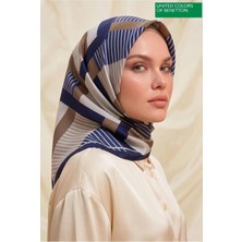 United Colors Of Benetton Sıena Desenli Eşarp -1008-90*90