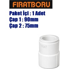 Fırat 90MM*75MM Redüksiyon, 90*75 Redüksiyon, 5 Adet, 7B22075075