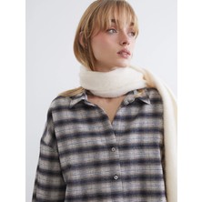 Lc Waikiki Yeni Sezon Ekose Oversize Kadın Oduncu Gömlek