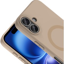Zore iPhone 16 Kılıf Pastel Renkli Magsafe Kamera Yükseltili Silikon Senk