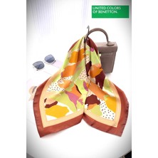 United Colors Of Benetton Sıena Desenli Eşarp -1007-90*90
