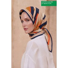 United Colors Of Benetton Sıena Desenli Eşarp -1005-90*90