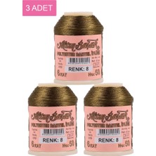 Royaleks Group 3 Adet Altınbaşak Oya ve Dantel Ipi 20 gr - Royaleks - No: 008