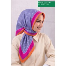 United Colors Of Benetton Sıena Desenli Eşarp -1001-90*90