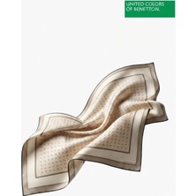United Colors Of Benetton Sıena Desenli Eşarp -1001-90*90