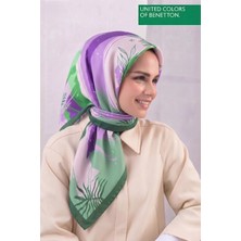 United Colors Of Benetton Sıena Desenli Eşarp -1002-90*90
