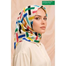United Colors Of Benetton Sıena Desenli Eşarp -1004-90*90