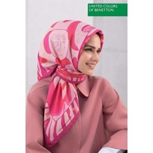 United Colors Of Benetton Sıena Desenli Eşarp -1009-90*90
