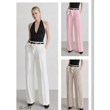 Glarmi Ikoll Fularlı ve Kemerli Pantolon