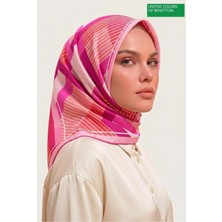 United Colors Of Benetton Sıena Desenli Eşarp -1008-90*90