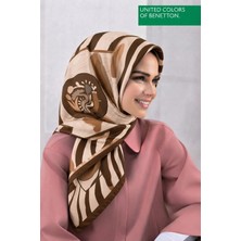 United Colors Of Benetton Sıena Desenli Eşarp -1009-90*90
