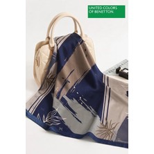 United Colors Of Benetton Sıena Desenli Eşarp -1002-90*90