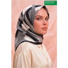 United Colors Of Benetton Sıena Desenli Eşarp -1008-90*90