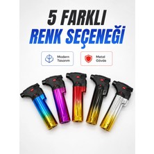 Beruflic Gaz Dolumlu Rüzgar Dayanıklı Pürmüz Çakmak Ayarlı Alev Güçlü Performans