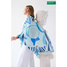 United Colors Of Benetton Sıena Desenli Eşarp -1009-90*90