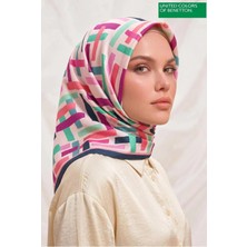 United Colors Of Benetton Sıena Desenli Eşarp -1004-90*90