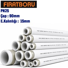 Fırat 90MM 4mt PN25 Kompozit Pprc Boru, Cam Elyaf Takviyeli, 7B00023090