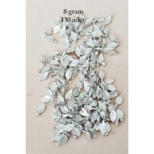 Royaleks Group Oya Abiye Bileklik Kolye Pleksi Metalik Plastik Pul Gümüş Renk 8 Gram 130 Adet - BNC514