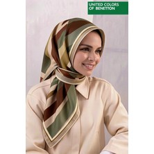United Colors Of Benetton Sıena Desenli Eşarp -1005-90*90