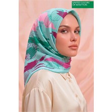 United Colors Of Benetton Sıena Desenli Eşarp -1006-90*90