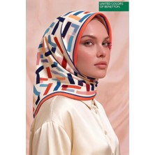 United Colors Of Benetton Sıena Desenli Eşarp -1004-90*90