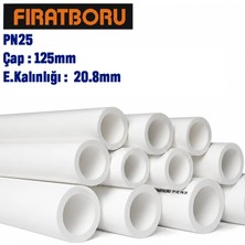 Fırat 125MM 4mt PN25 Pprc Boru, 7B00020126