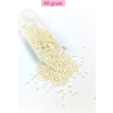 Royaleks Group Kesme Cam Boncuk 2mm - 60 Gram - Krem - BNC384