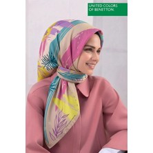 United Colors Of Benetton Sıena Desenli Eşarp -1002-90*90