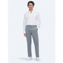 Kip Beyaz Regular Fit Uzun Dokuma Casual Gömlek