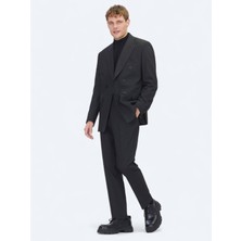 Kip Siyah Mikro Modern Fit Takım Elbise
