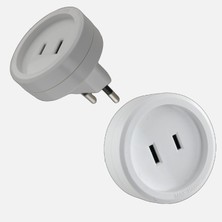 Tek-İş Seyahat Adaptörü Tip A-Tip C 6A 250V (3'li Paket)