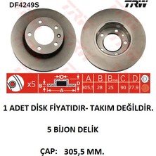 Ön Fren Diski Master 2 1998+ Movano A 1998+ Interstar Havalandırmalı 7700314064 Trw DF4249S