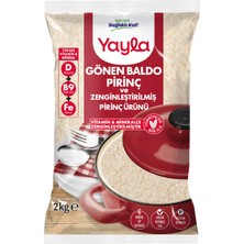 Yayla Zenginleştirilmiş Baldo Pirinç 2 kg (5'li Paket)