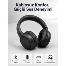 Marsilyan 2025 Model Kulak Üstü Bluetooth Hoparlör Anc Özellikli