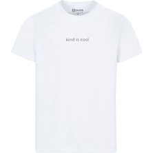 Quos Erkek Beyaz Baskılı T-Shirt Kind Is Cool Xxl (4'li Paket)