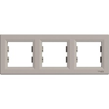 Schneider A Plus 3'lü Çerçeve Bronz (5'li Paket)