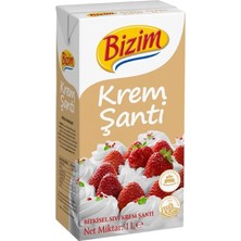 Bizim Krem Şanti Bitkisel Yağlı 1 L (7'li Paket)