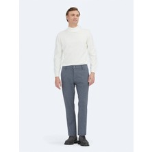 Kip Lacivert Düz Dokuma Regular Fit Casual Pamuk Karışımlı Pantolon