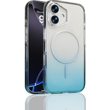 Ottonova iPhone 16 Kılıf Renk Geçişli Magsafe Şeffaf Kamera Yükseltili Silikon Kılıfolog