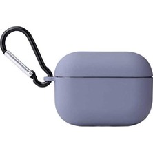 Zore 11567 Apple Airpods Pro ile Uyumlu Kılıf, Airbag 11 Silikon, Lila Teşhir