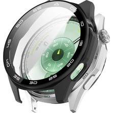 M.TK Moveteck Huawei Watch Gt 6 46MM Uyumlu Kasa ve Ekran Koruyucu 360 Tam Koruma Sert Pc Silikon Sport Watch Yazılı