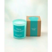Tiem Concept Yeşil Çay Kokulu Mum 150G -%100 Soya Mum, Dekoratif Oda Kokusu